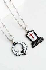 Two-Piece Halloween Theme Necklace Set - Trendsi - Flyclothing LLC