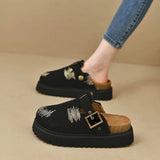 Round Toe Platform Loafers - Trendsi - Flyclothing LLC