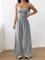 Spaghetti Strap Wide Leg Jumpsuit - Trendsi - Flyclothing LLC