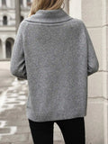 Turtleneck Long Sleeve Sweater - Trendsi - Flyclothing LLC