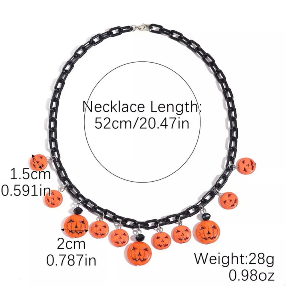 Halloween Skull Ghost Charm Necklace - Trendsi - Flyclothing LLC