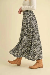 Aemi+Co Leopard Midi Skirt - Trendsi - Flyclothing LLC