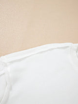 Exposed Seam Chest Pocket Knit Pullover Sweatshirt - Trendsi - Flyclothing LLC