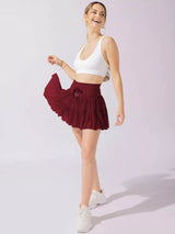 Tiered Skort with Drawstring - Trendsi - Flyclothing LLC