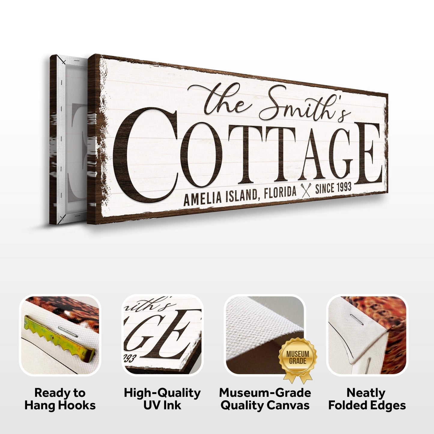 Cottage Beach House Sign II - Tailored Canvases - Flyclothing LLC