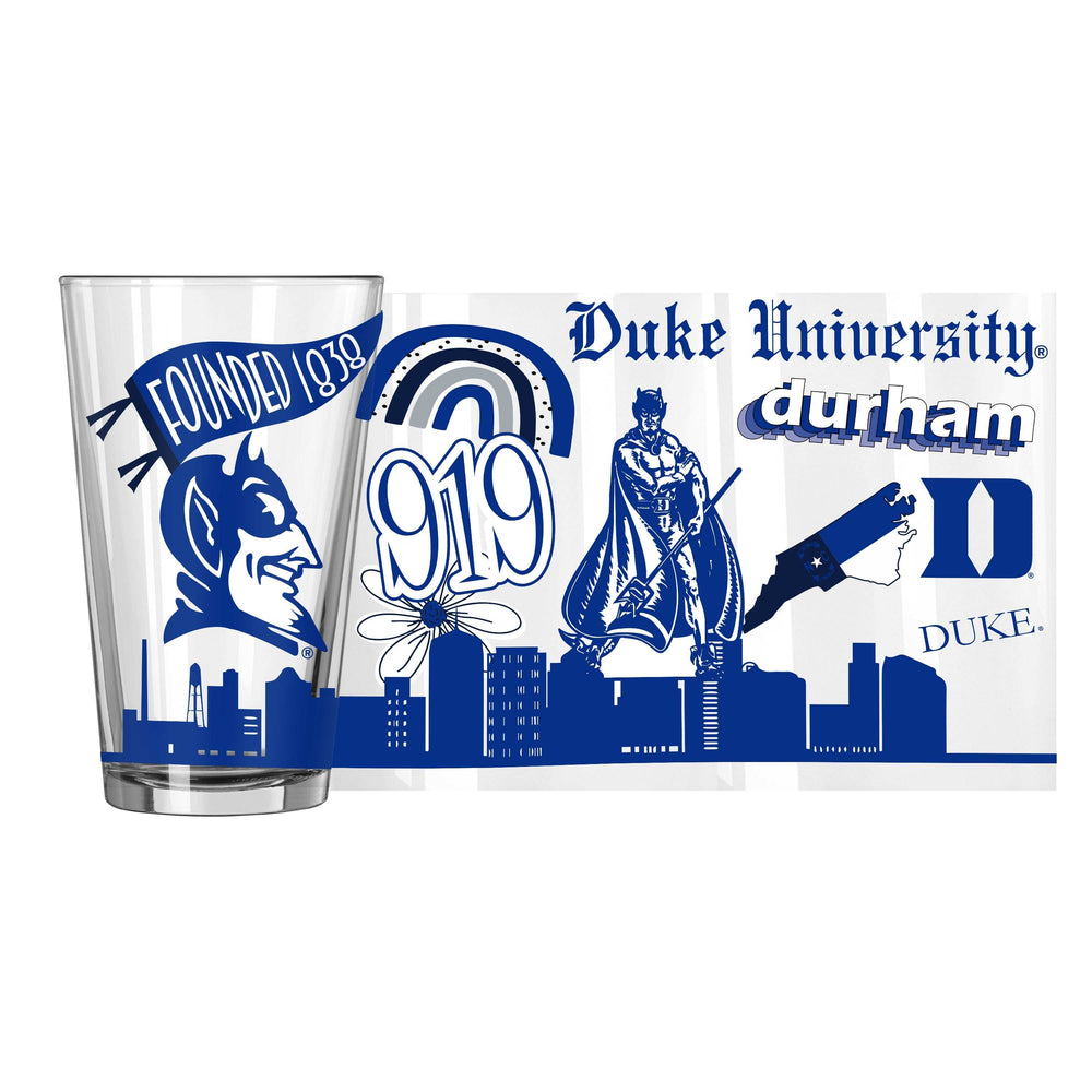 Duke 16oz Native Pint Glass - Logo Brands - Flyclothing LLC