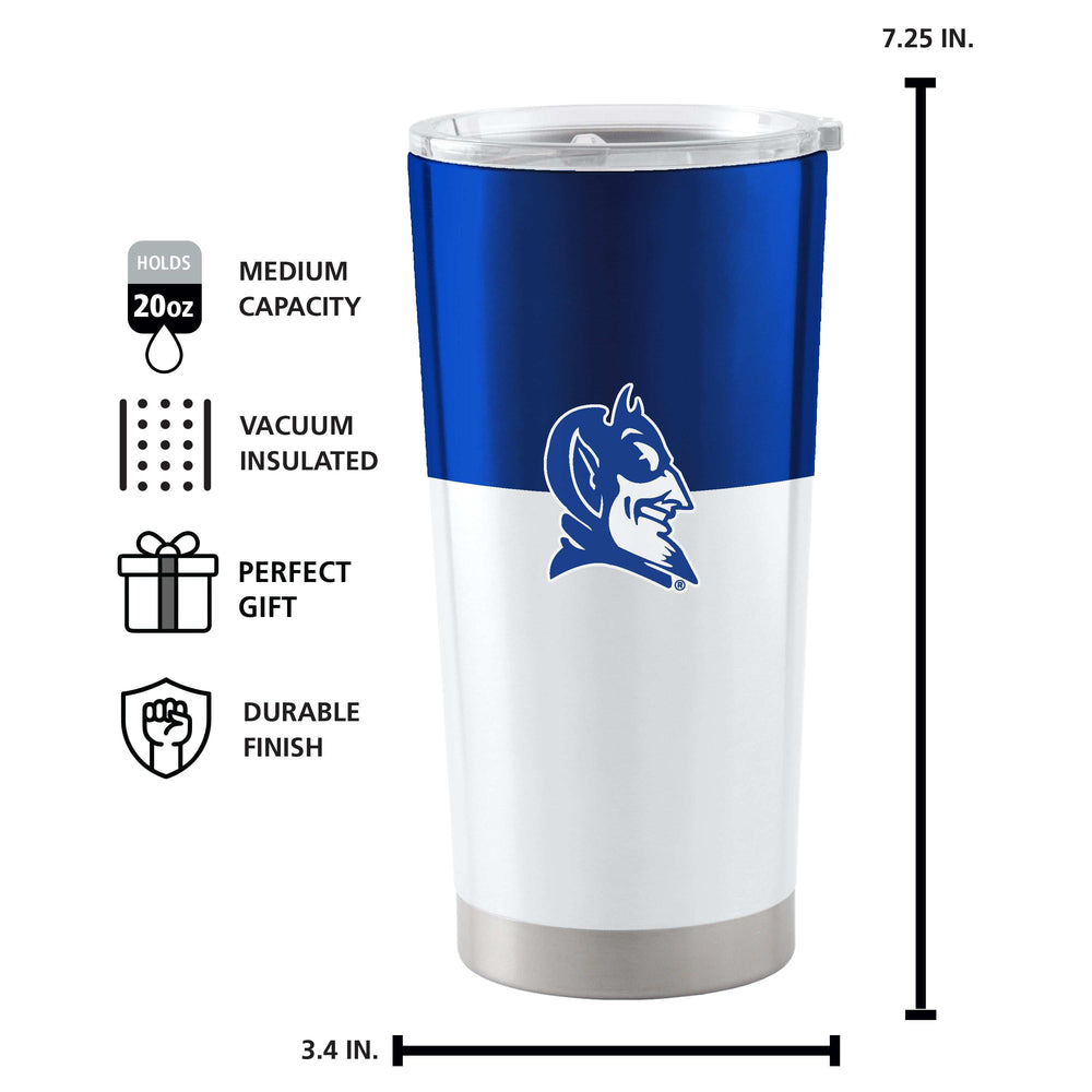 Duke 20oz Colorblock Stainless Steel Tumbler - Logo Brands - Flyclothing LLC