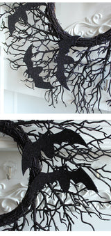 Halloween Simulation Decoration Wreath Black - My Store - Flyclothing LLC