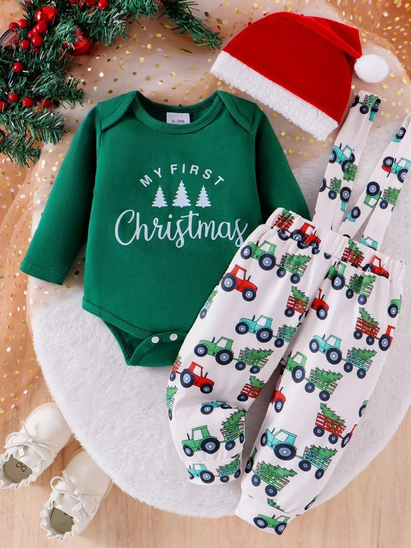 Children's My First Christmas Outfit Set - Trendsi - Flyclothing LLC
