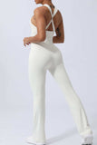 Crisscross Wide Strap Sleeveless Jumpsuit - Trendsi - Flyclothing LLC