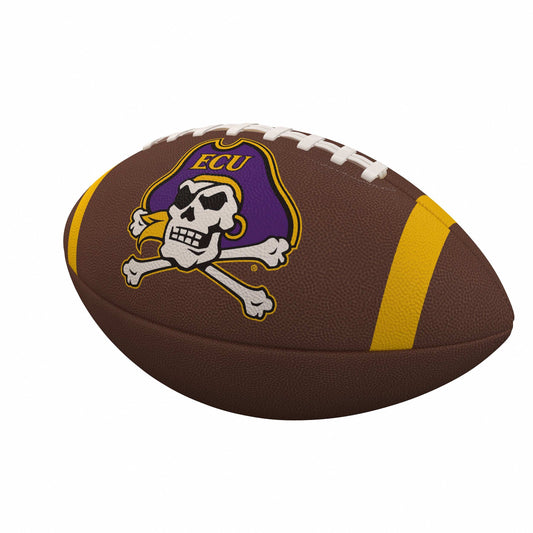 East Carolina Team Stripe Official-Size Composite Football - Logo Brands - Flyclothing LLC