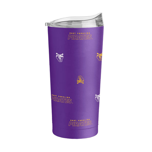 East Carolina 20oz Step And Repeat Powder Coat Tumbler - Logo Brands - Flyclothing LLC