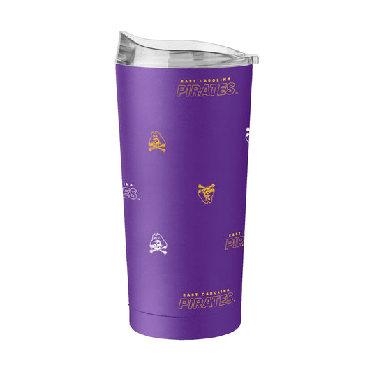 East Carolina 20oz Step And Repeat Powder Coat Tumbler - Logo Brands - Flyclothing LLC