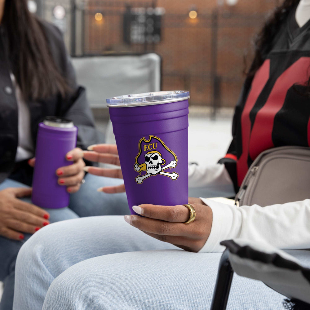 East Carolina 22oz Flipside Stainless Cup - Logo Brands - Flyclothing LLC
