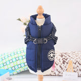 Waterproof Dog Clothes Winter Dog Coat With Harness Warm Pet Clothing Big Dog Jacket Chihuahua Labrador Coat Costume - My Store - Flyclothing LLC