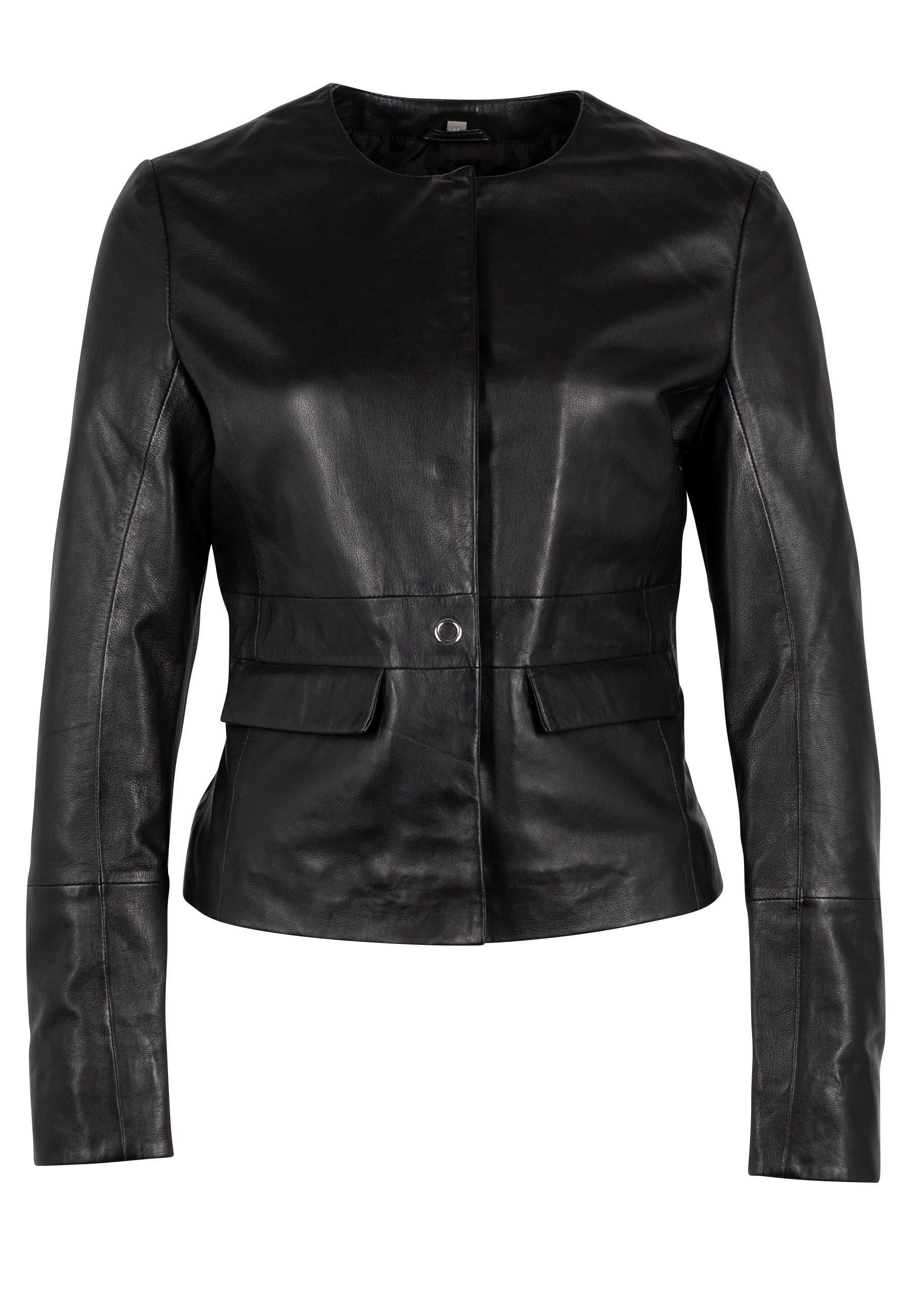 Diane CF Leather Jacket, Black