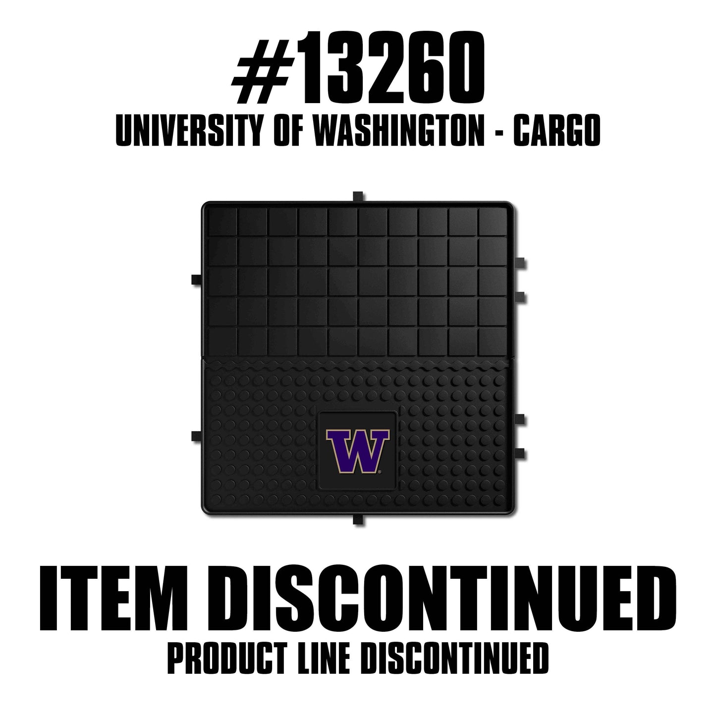 Washington Huskies Heavy Duty Cargo Mat 31"x31" - Washington - Flyclothing LLC
