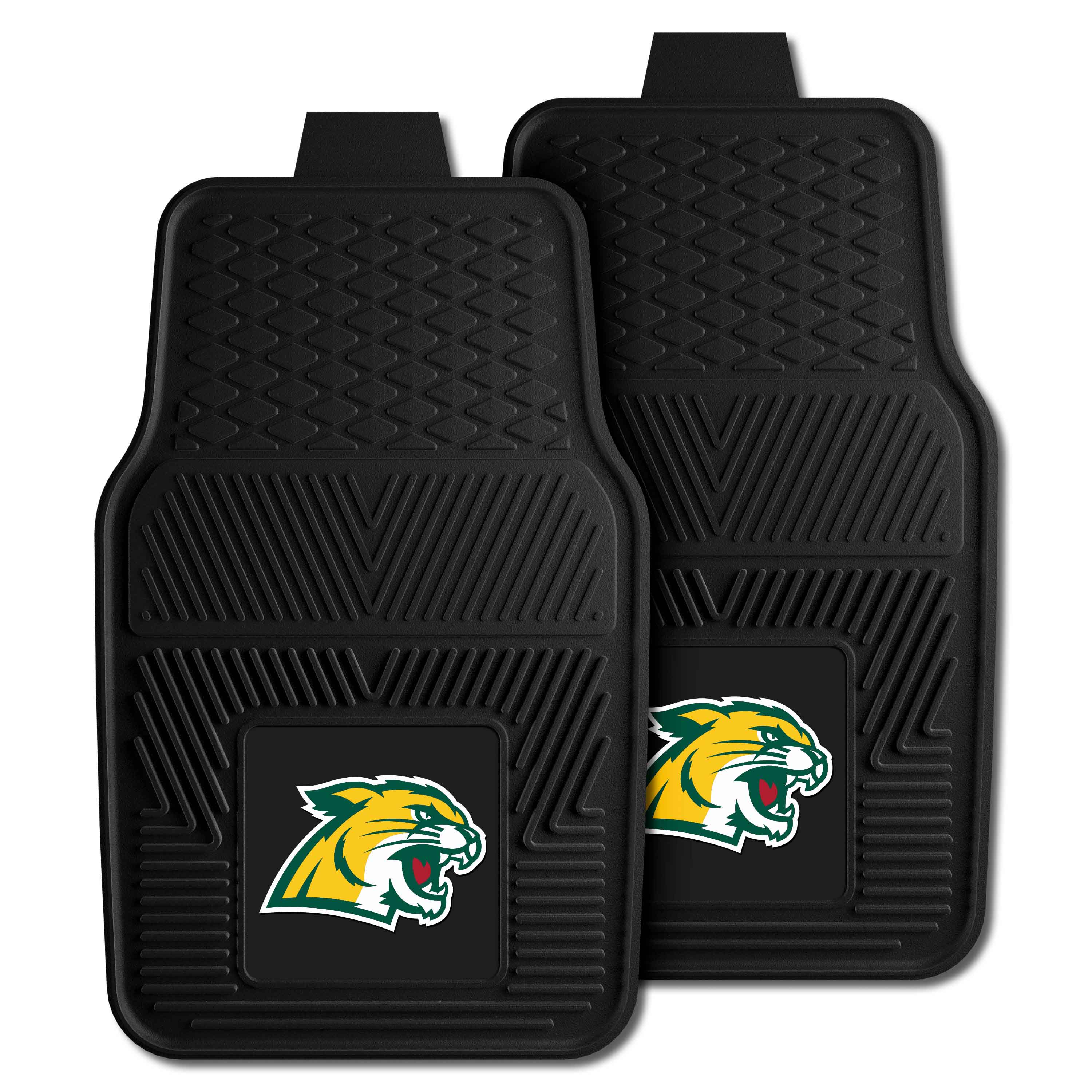 Northern Michigan Wildcats Heavy Duty Car Mat Set - 2 Pieces - Northern Michigan
