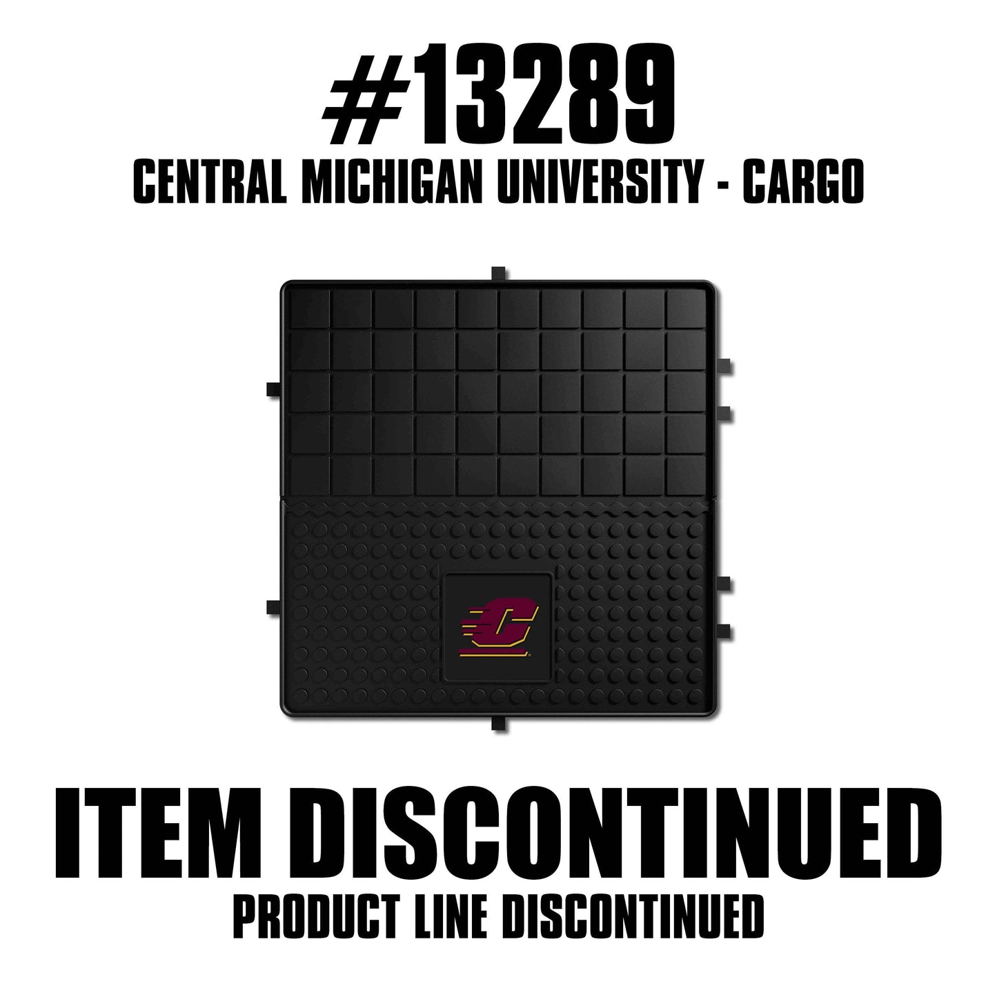 Central Michigan Chippewas Heavy Duty Cargo Mat 31"x31" - Central Michigan - Flyclothing LLC