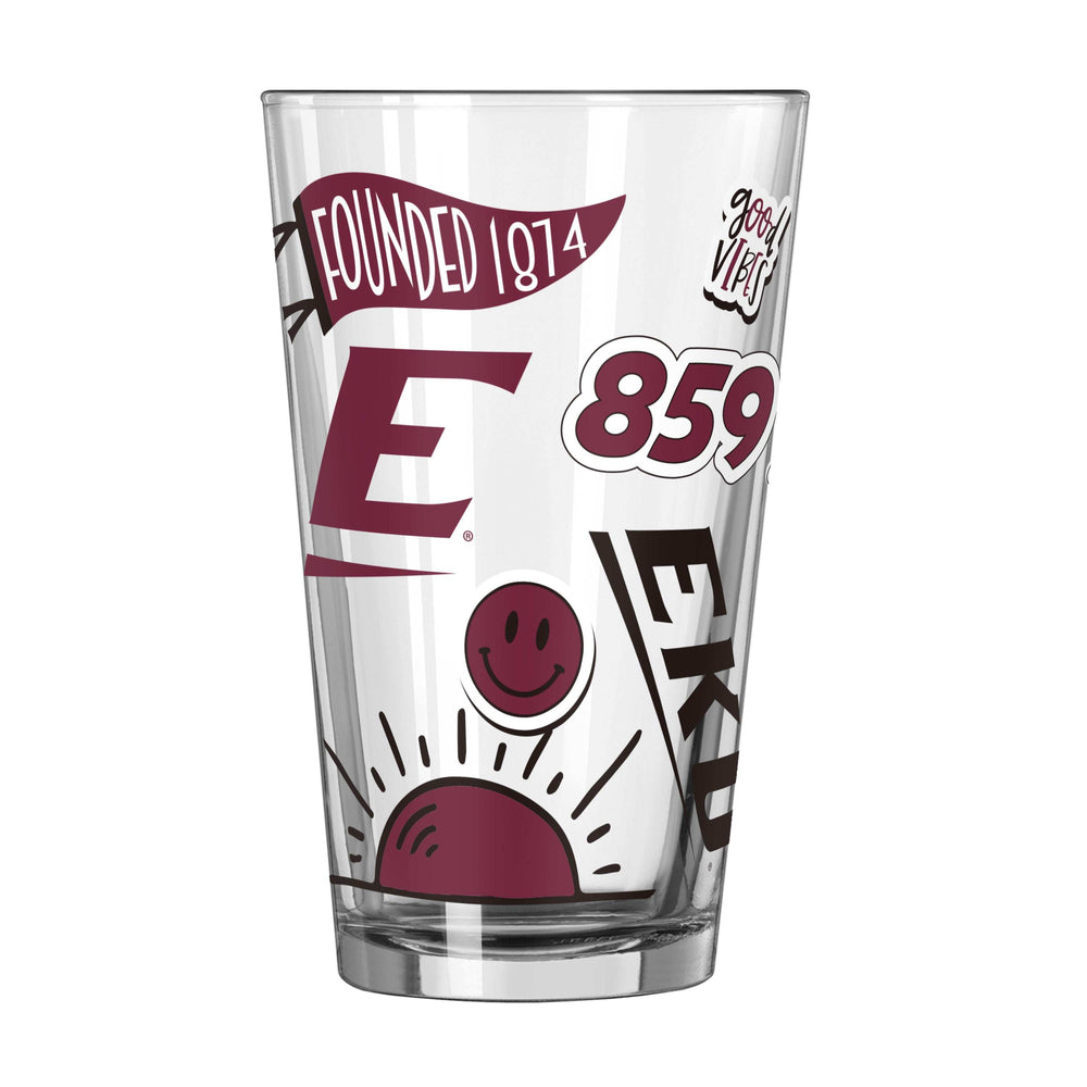 Eastern Kentucky 16oz Native Pint Glass - Logo Brands - Flyclothing LLC