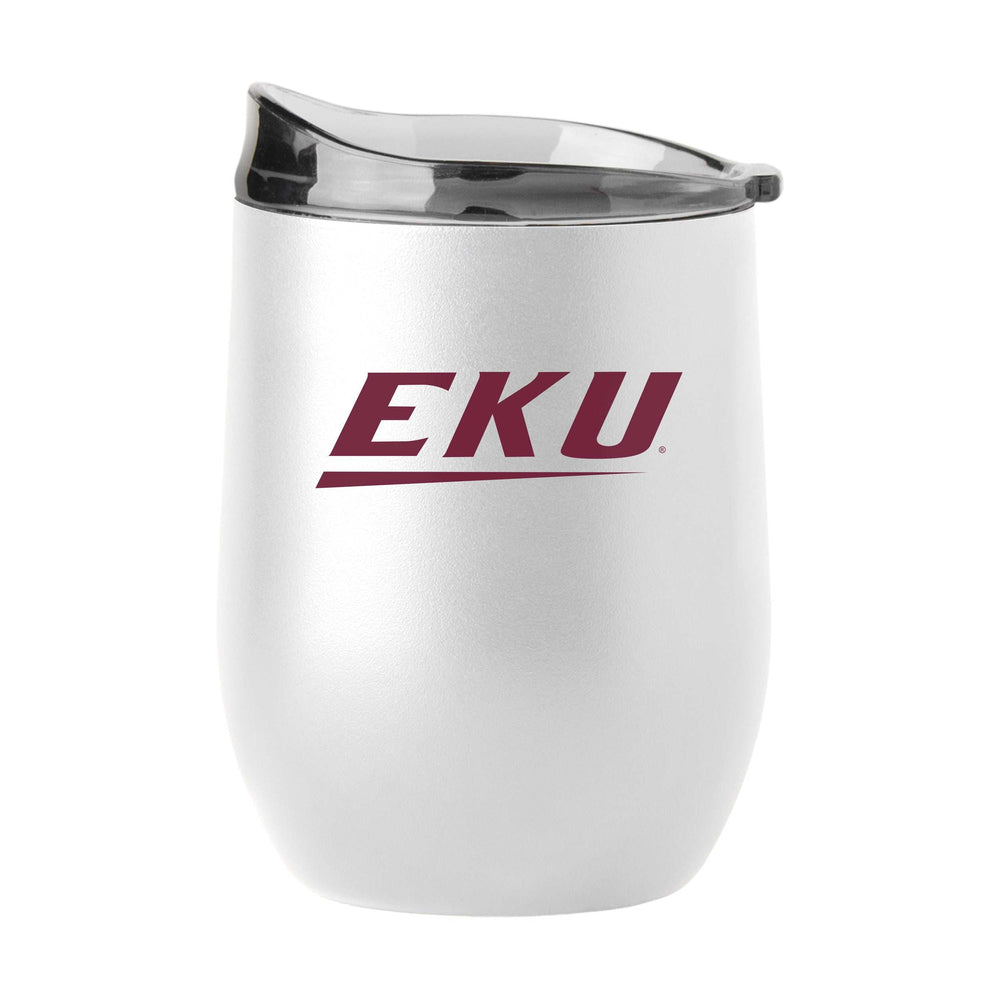 Eastern Kentucky 16oz Swagger White Powder Coat Curved Beverage - Logo Brands - Flyclothing LLC