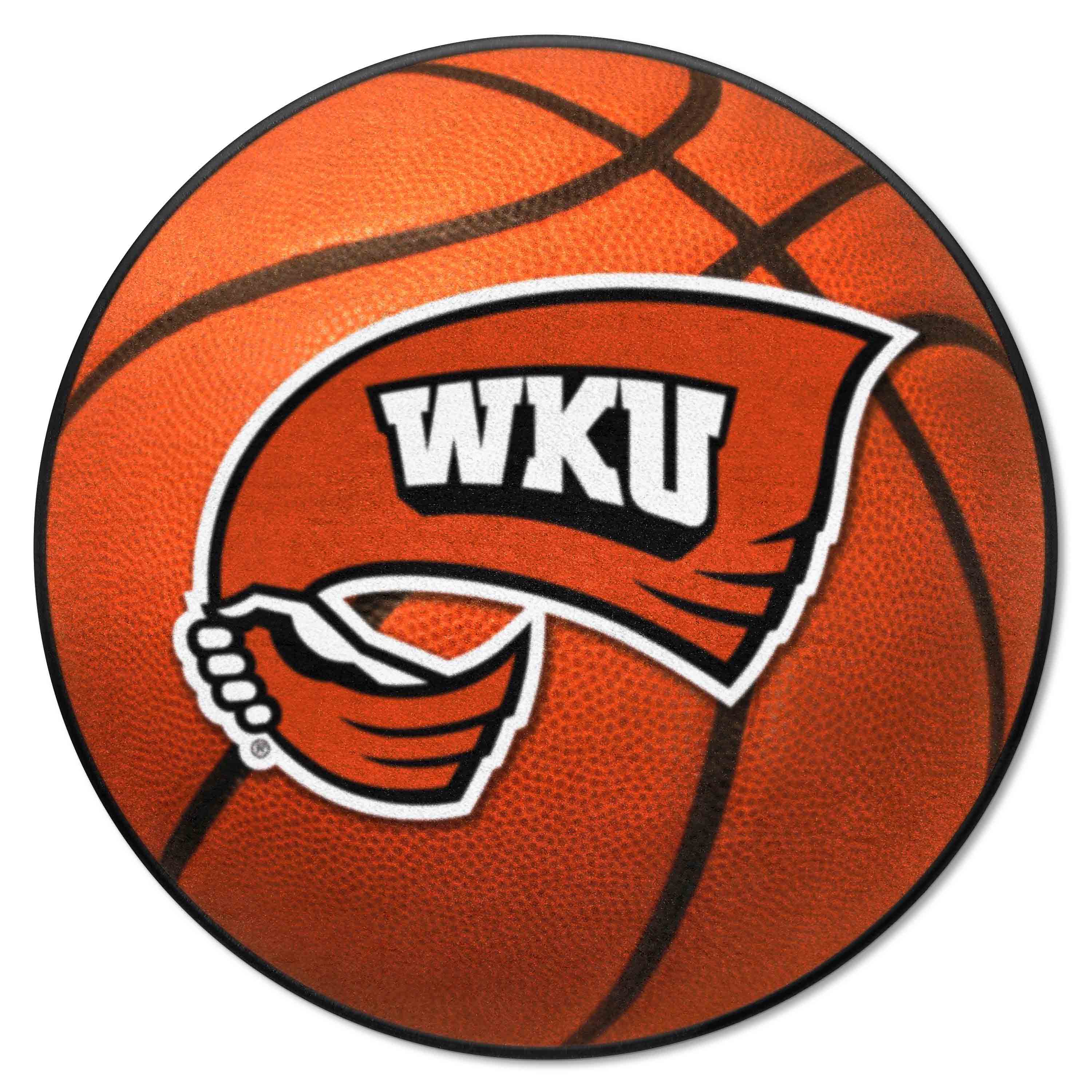 Western Kentucky Hilltoppers Basketball Rug - 27in. Diameter