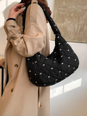 Bow Polyester Shoulder Bag - Trendsi