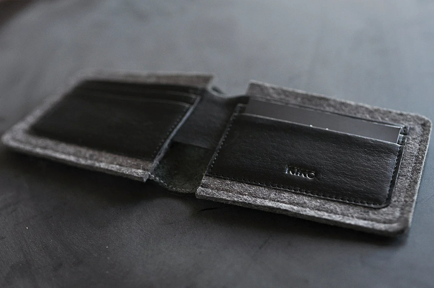 Dual Textured Wallet - Kiko Leather - Flyclothing LLC
