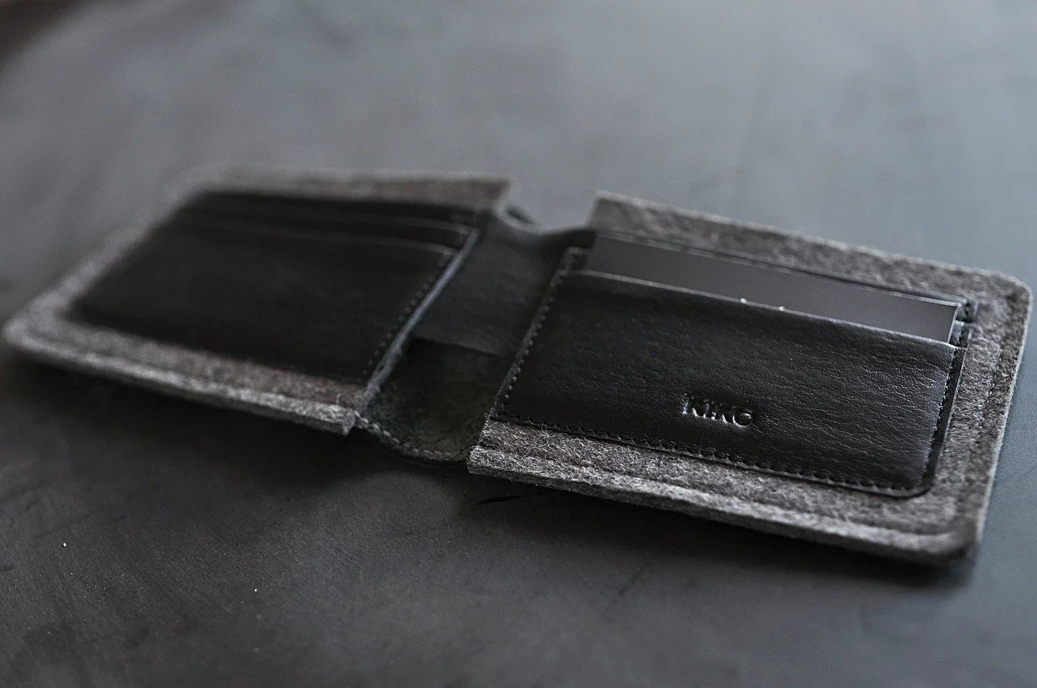 Dual Textured Wallet - Kiko Leather - Flyclothing LLC