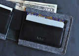 Dual Textured Wallet - Kiko Leather - Flyclothing LLC