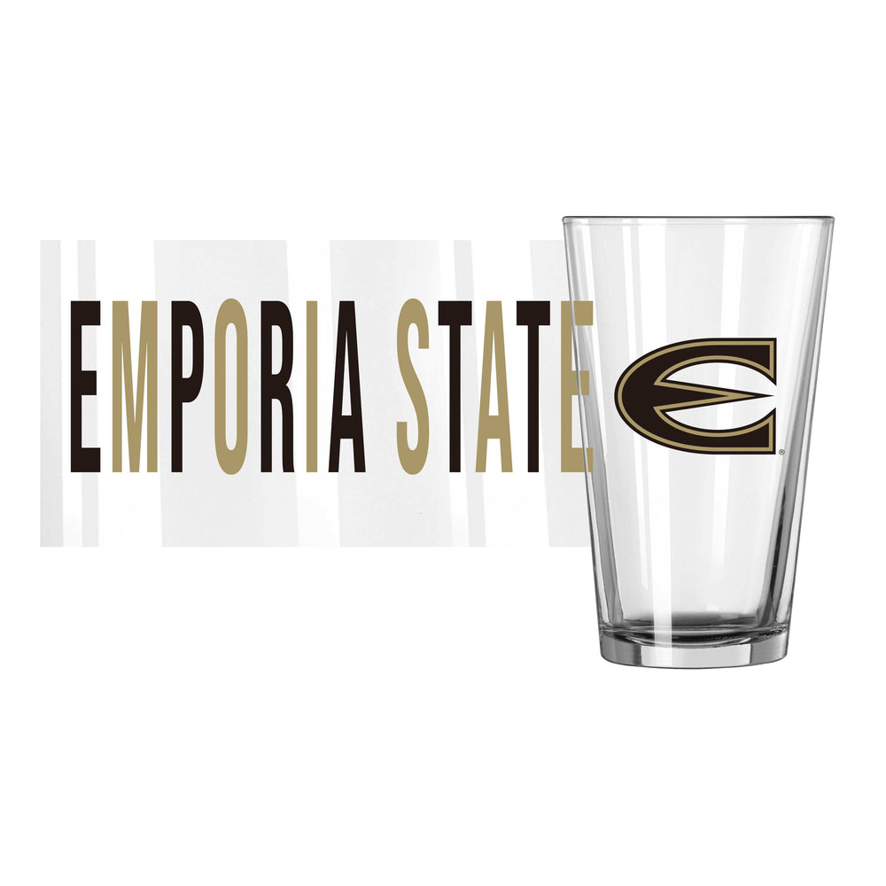 Emporia State 16oz Overtime Pint Glass - Logo Brands - Flyclothing LLC