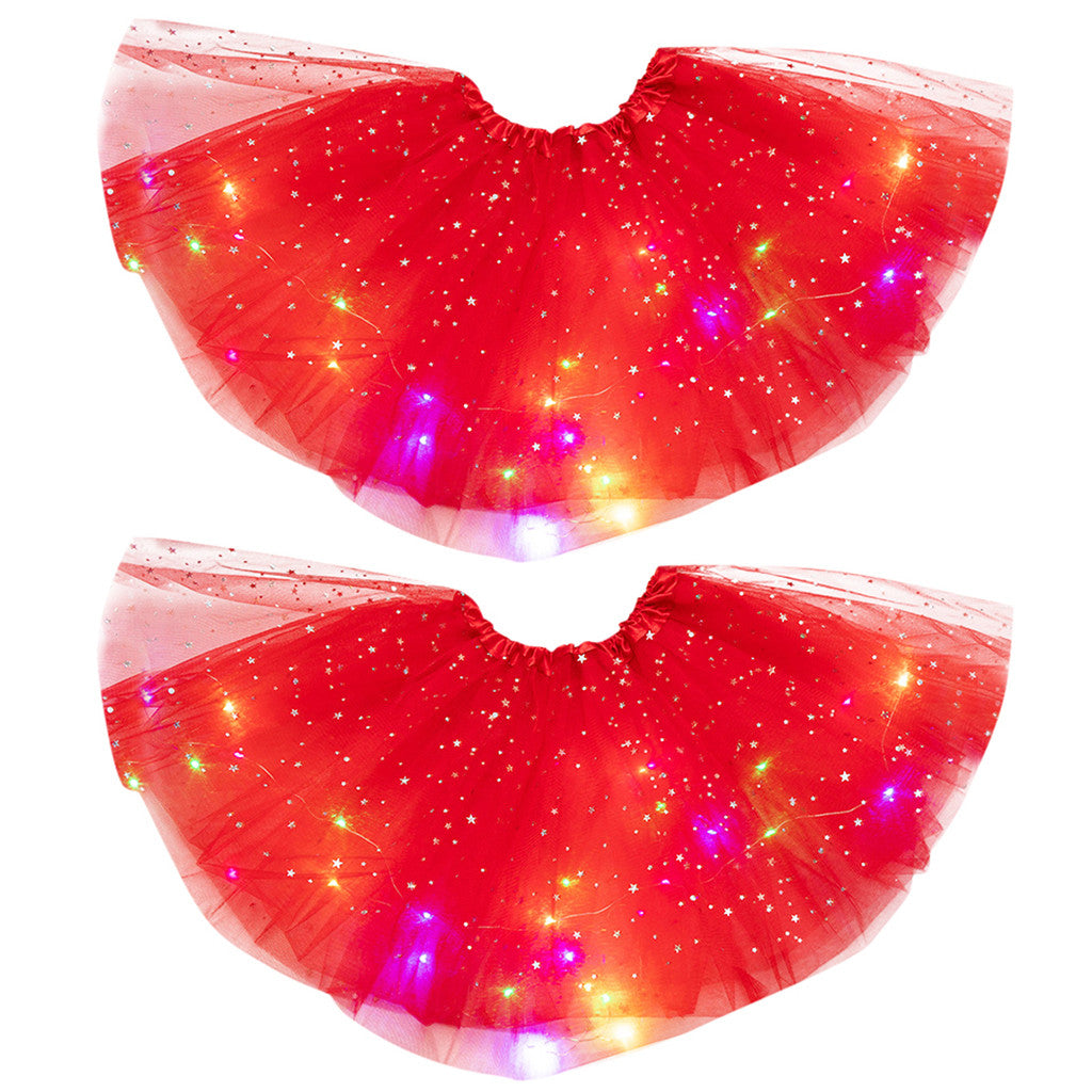 Magical & Luminous LED Princess Halloween Tutu Skirt Sequins Shiny Skirt - My Store - Flyclothing LLC