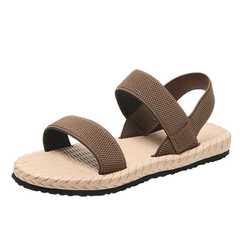 Open Toe Flat Sandals - Trendsi - Flyclothing LLC