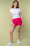 White Birch Full Size High Waisted Knit Shorts - Trendsi - Flyclothing LLC