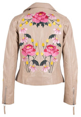 Peonie RF Leather Jacket - mauritiusleather - Flyclothing LLC