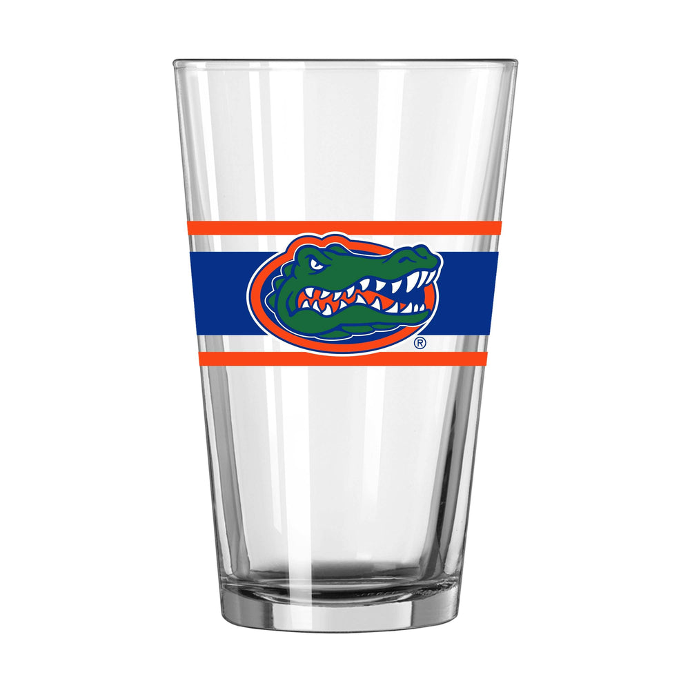 Florida 16oz Stripe Pint Glass - Logo Brands - Flyclothing LLC