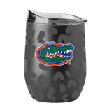Florida Leopard 16oz Black Powdercoat Curved Beverage
