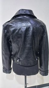 Roxie CF Leather Jacket, Black