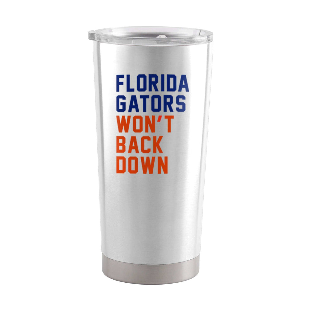 Florida / Tom Petty CoBrand White 20oz Stainless Tumbler - Logo Brands - Flyclothing LLC