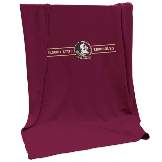 FL State Campus Colors Sweatshirt Blanket (Screened) - Logo Brands - Flyclothing LLC
