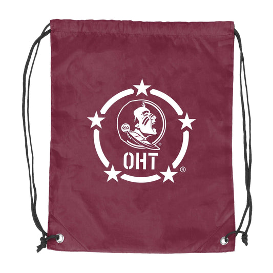 Florida State University Maroon Cruise Backsack f/ OHT CoBrand - Logo Brands - Flyclothing LLC