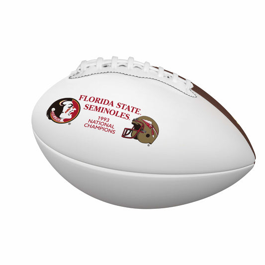 FL State 1993 Natl Champs Mini-Size Autograph Football - Logo Brands - Flyclothing LLC