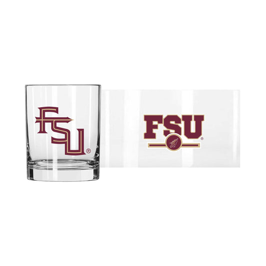 Florida State 14oz Letterman Rocks Glass - Logo Brands - Flyclothing LLC