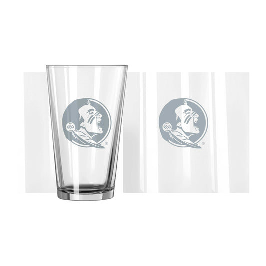 FL State 16oz Frost Pint Glass - Logo Brands - Flyclothing LLC