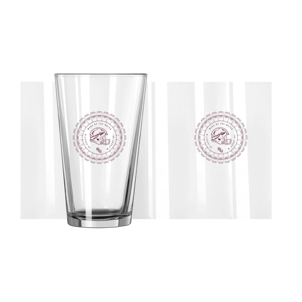 FL State Oyster City 16oz Pint Glass - Logo Brands - Flyclothing LLC