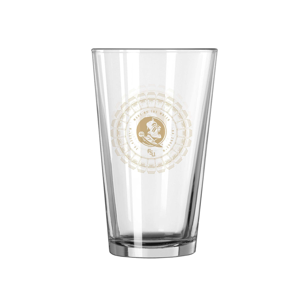 FL State Oyster City 16oz Pint Glass - Logo Brands - Flyclothing LLC