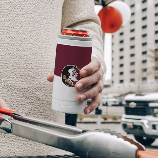 FL State Colorblock 12oz Slim Can Coolie - Logo Brands - Flyclothing LLC