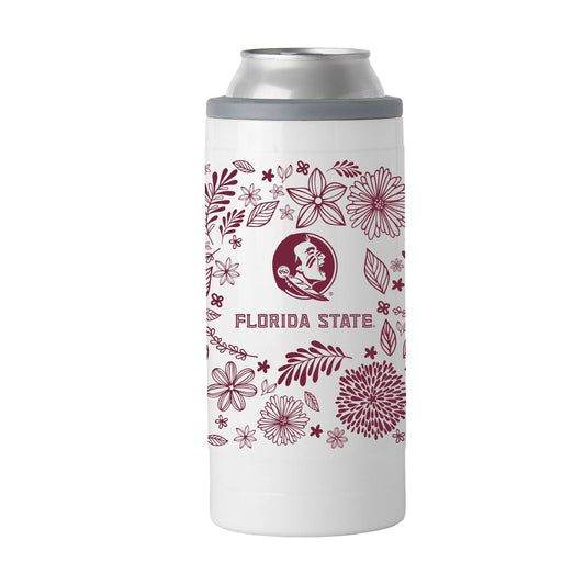 FL State 12oz Botanical Slim Can Coolie - Logo Brands - Flyclothing LLC