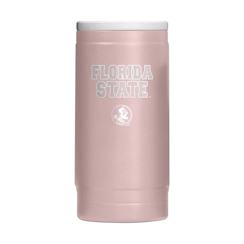 FL State Stencil Powder Coat Slim Can Coolie - Logo Brands - Flyclothing LLC
