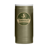 FL State  Badge Powder Coat Slim Can Coolie